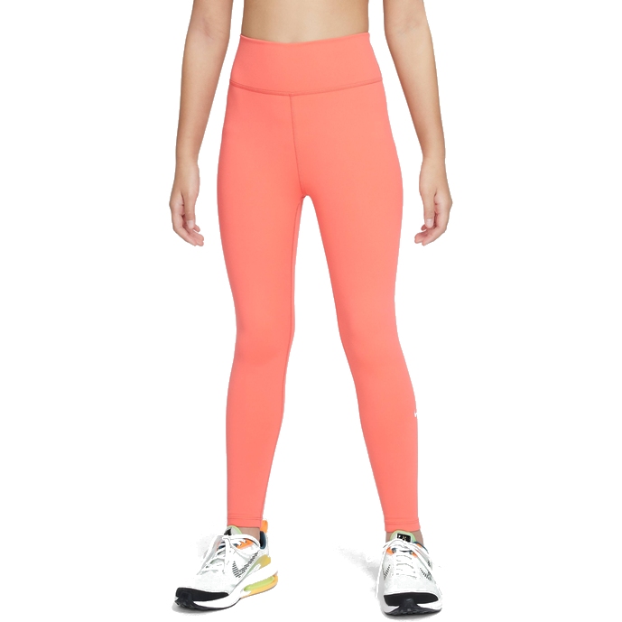 Produktbild von Nike One Dri-FIT-Leggings mit hohem Taillenbund Kinder - magic ember/white FZ5605-814