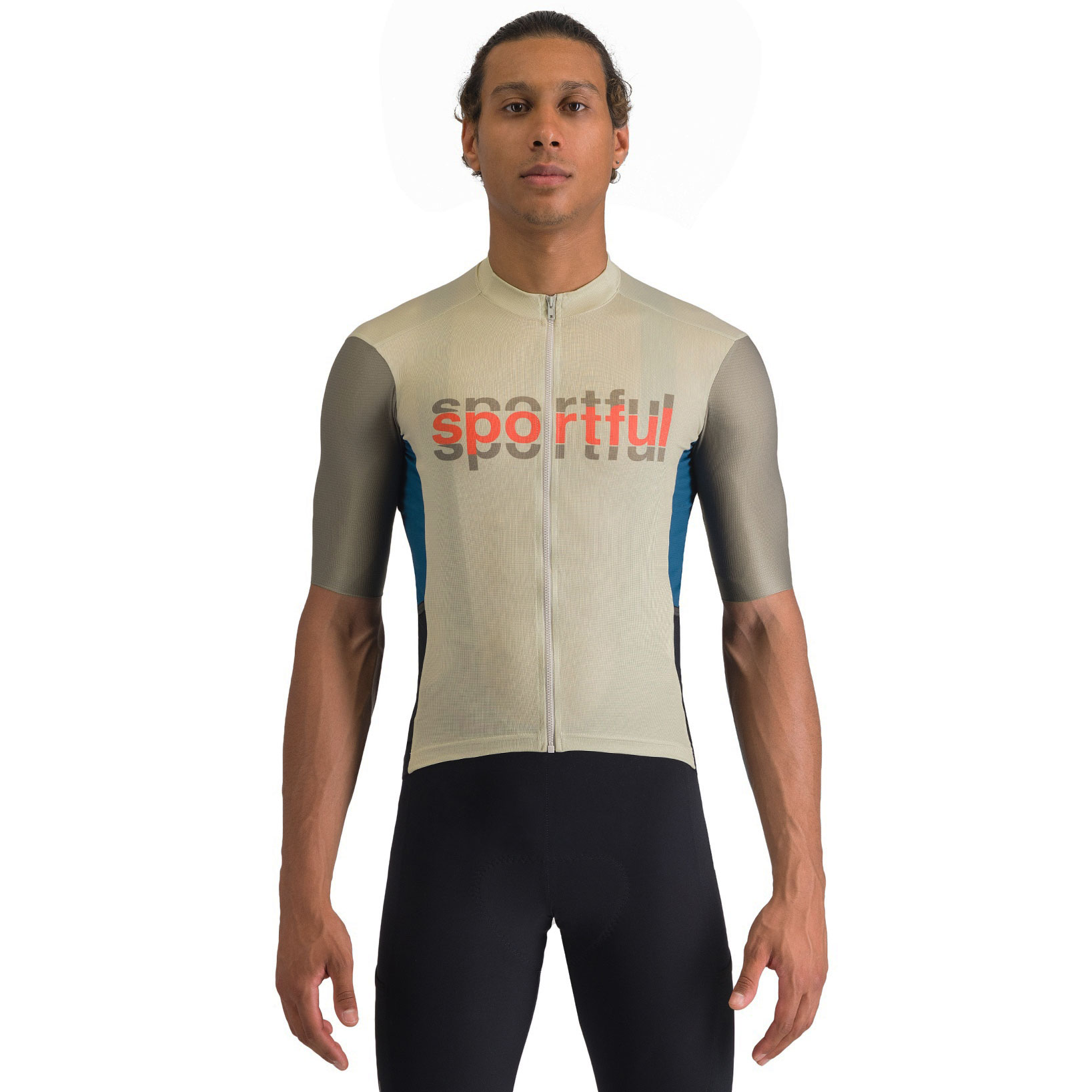 Produktbild von Sportful Supergiara Logo Radtrikot Herren - 065 Abbey Stone/Olive Green