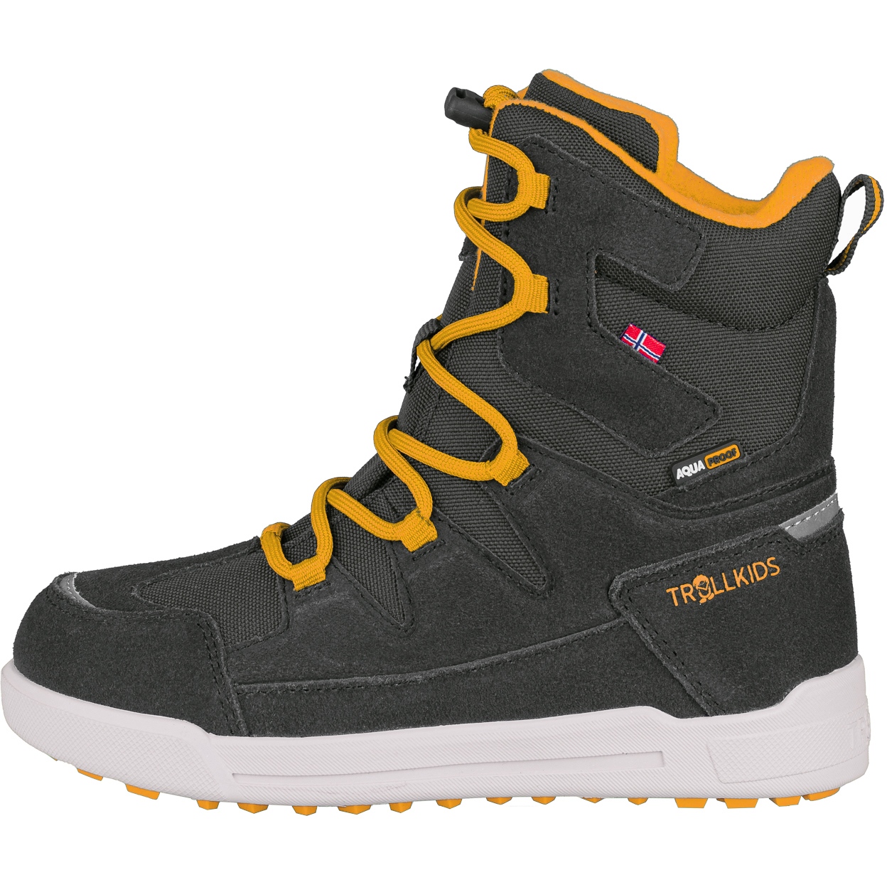 Picture of Trollkids Finnmark Winter Boots Kids - Anthracite/Golden Yellow