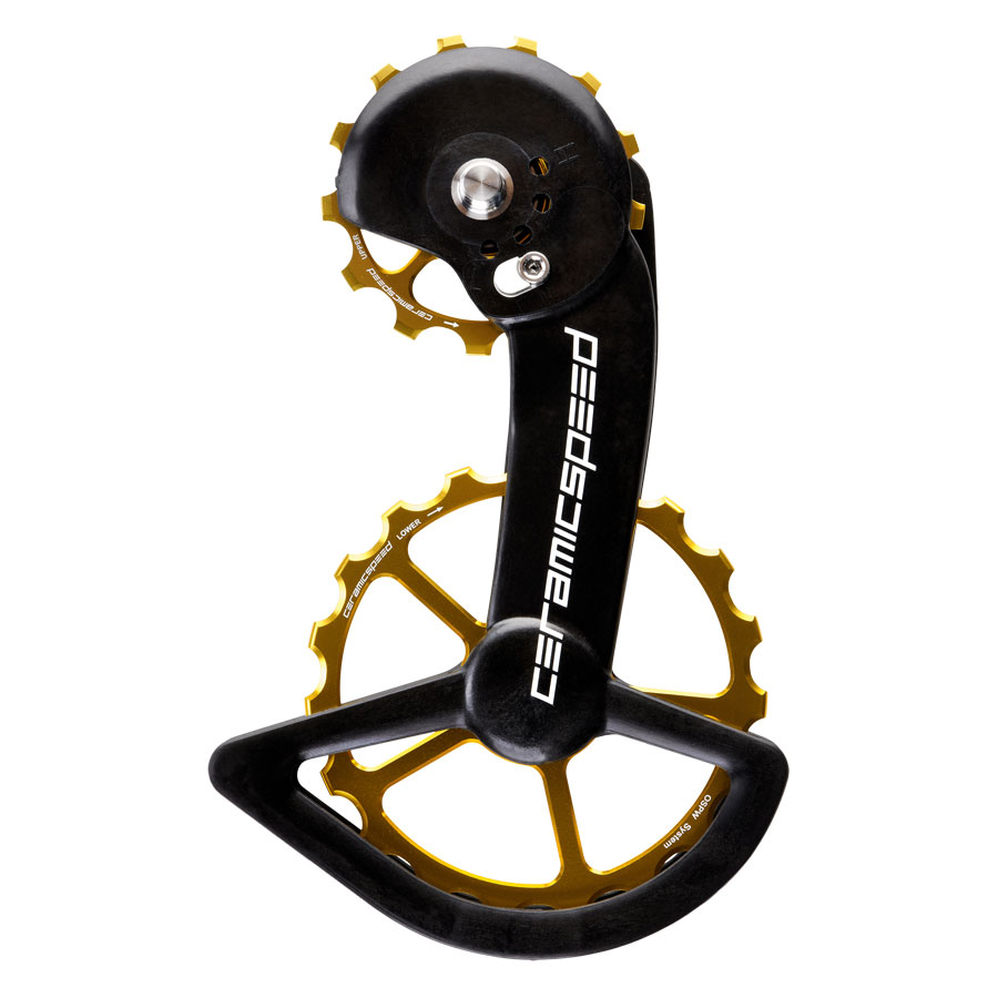 Picture of CeramicSpeed OSPW X Derailleur Pulley System - for Shimano GRX/Ultegra RX | 13/19 Teeth - gold