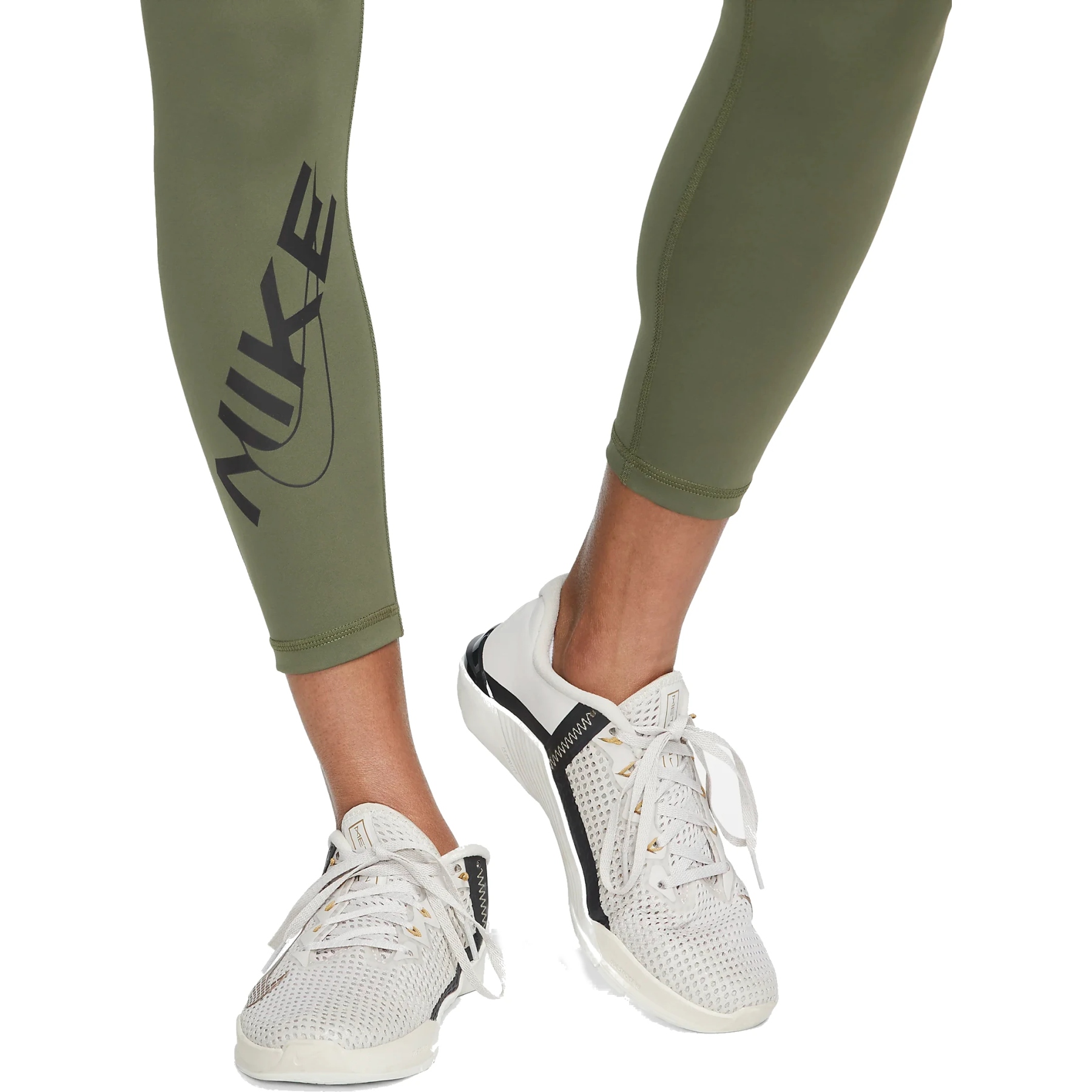 Nike Pro Dri-FIT Mid-Rise 7/8 Tights Women - cargo khaki/black