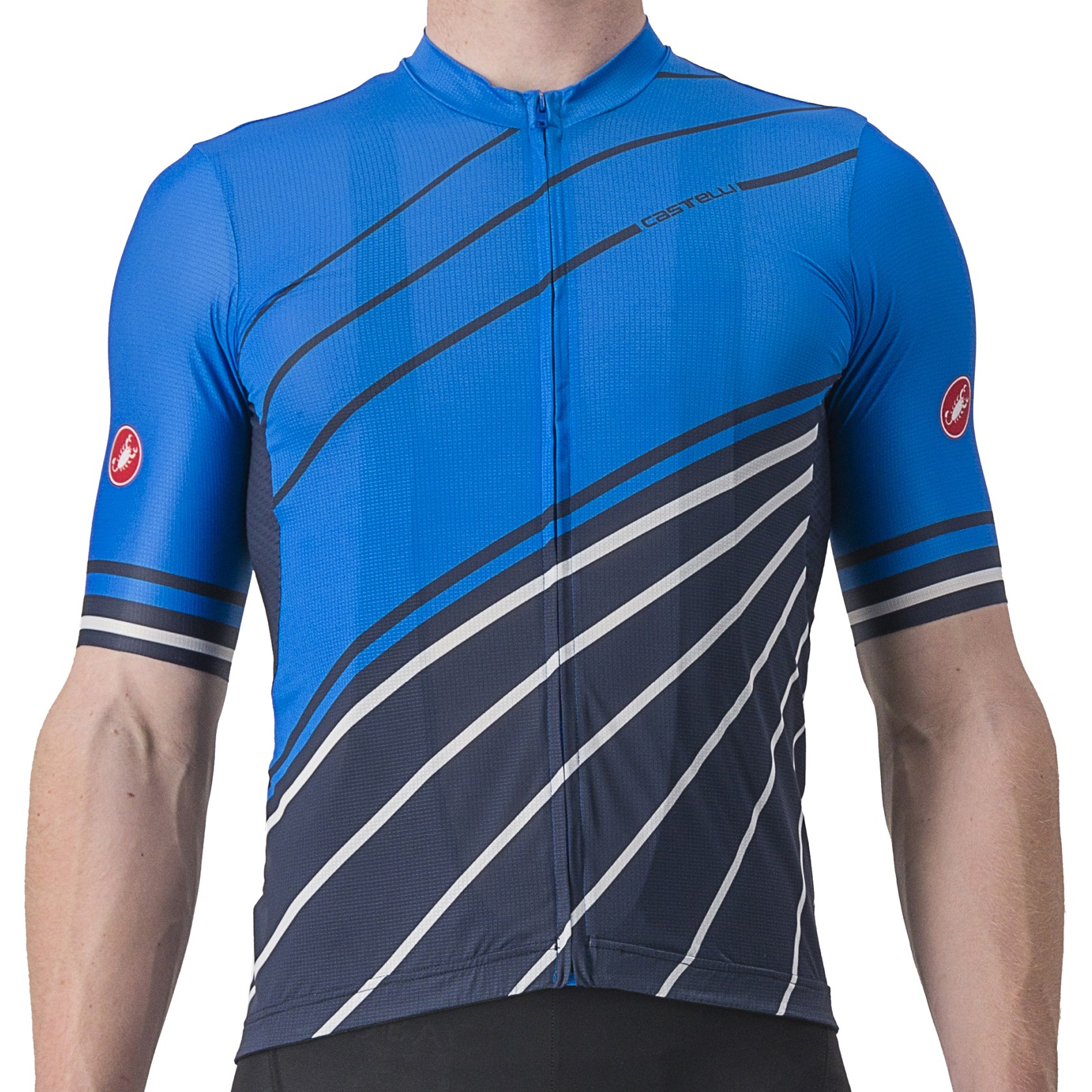 Picture of Castelli Speed Strada Jersey - drive blue/belgian blue 059