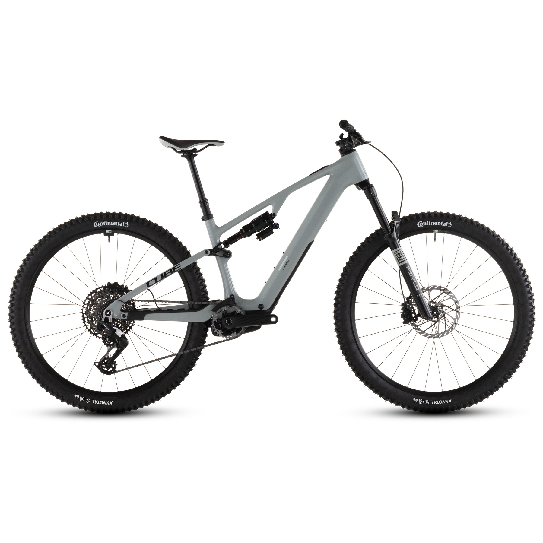 CUBE AMS HYBRID ONE44 C:62 Race 400X - 29-дюймовый карбоновый электрический горный велосипед - 2026 - тростниковый / черный
