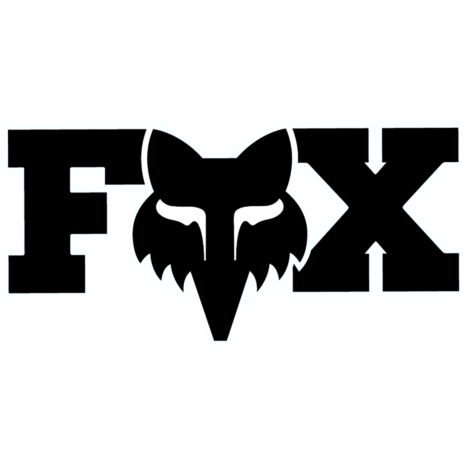 Produktbild von FOX F-Head X 7.5cm Sticker - schwarz