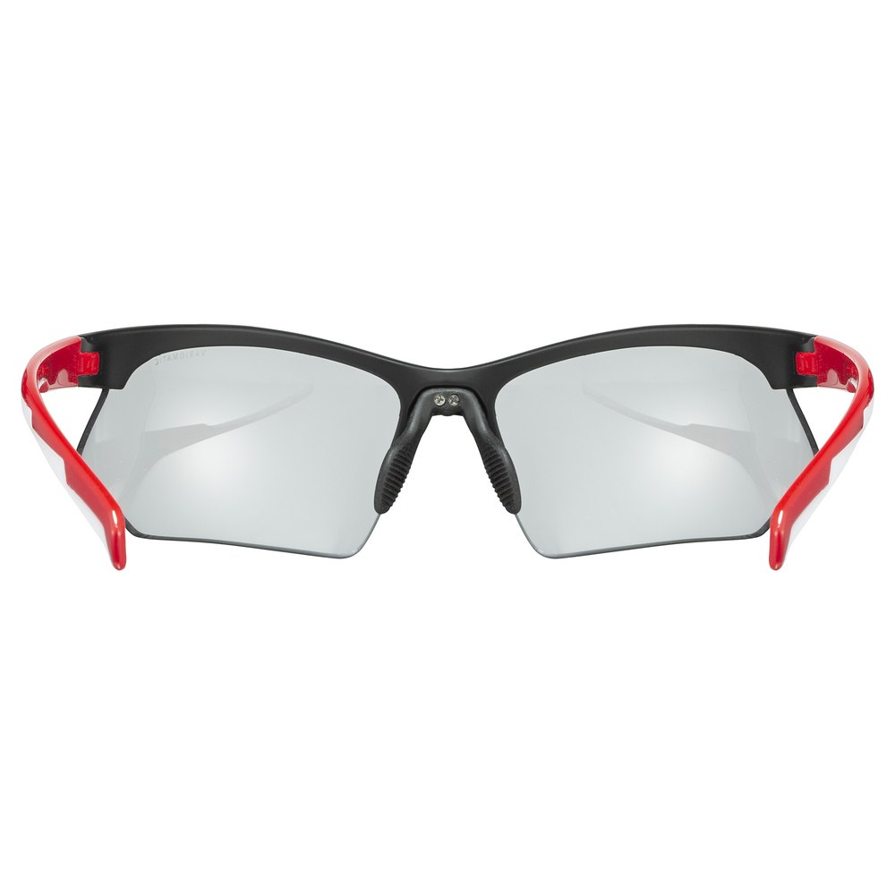 Uvex sportstyle 802 V Glasses - black red white/variomatic