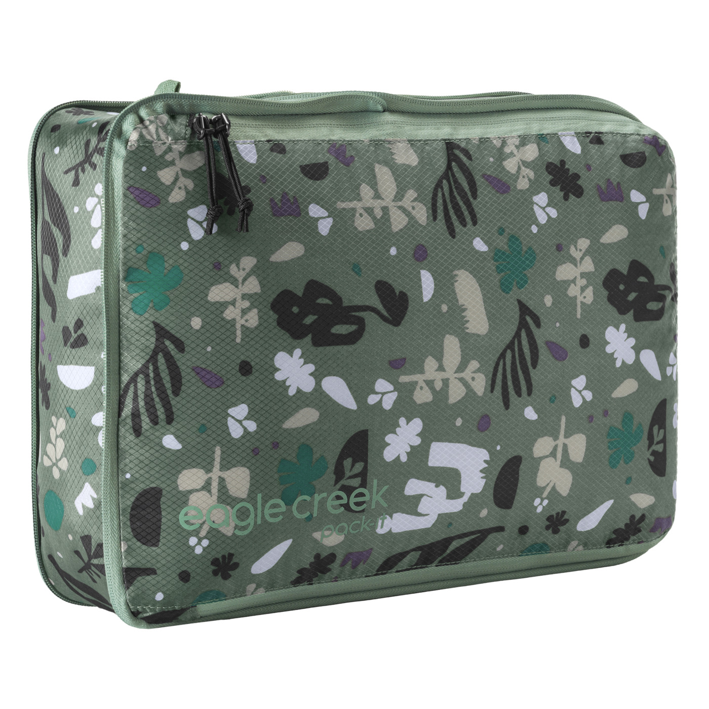 Productfoto van Eagle Creek Pack-It™ Isolate Compression Cube M - Tas Organizer - roots &amp; shoots duck green