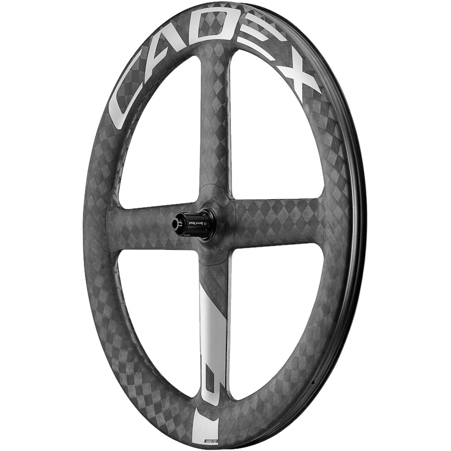 Picture of CADEX 4 Spoke Disc Rear Wheel - 28&quot; | Carbon | Hookless | Centerlock - 12x142mm - SRAM XDR