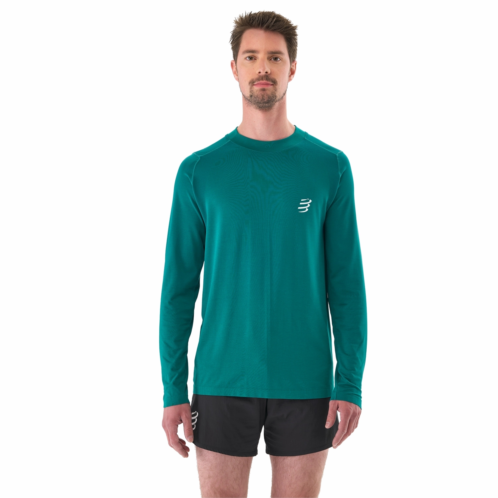 Produktbild von Compressport Performance Running Langarmshirt Herren - storm