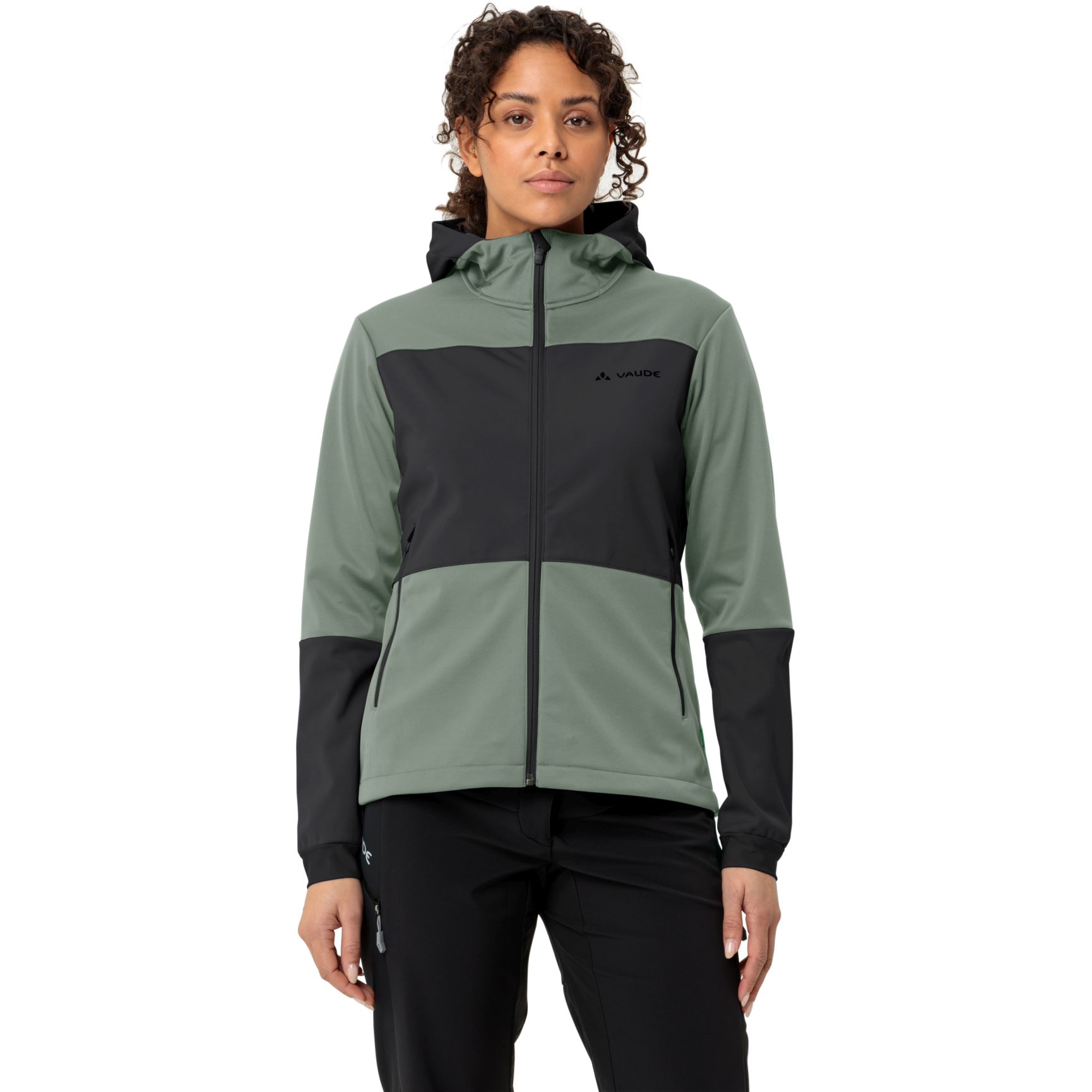 Produktbild von Vaude Qimsa Hooded Softshell Jacke Damen - agave