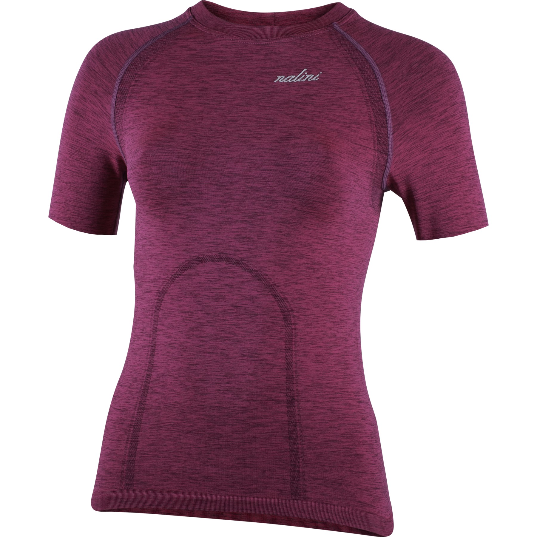 Productfoto van Nalini Melange Lady Short Sleeve Shirt - cyclamen pink melange 4100