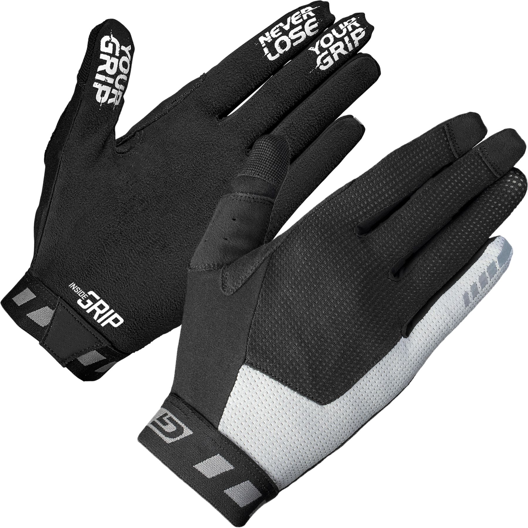 Produktbild von GripGrab Vertical InsideGrip Vollfinger Handschuhe - Black