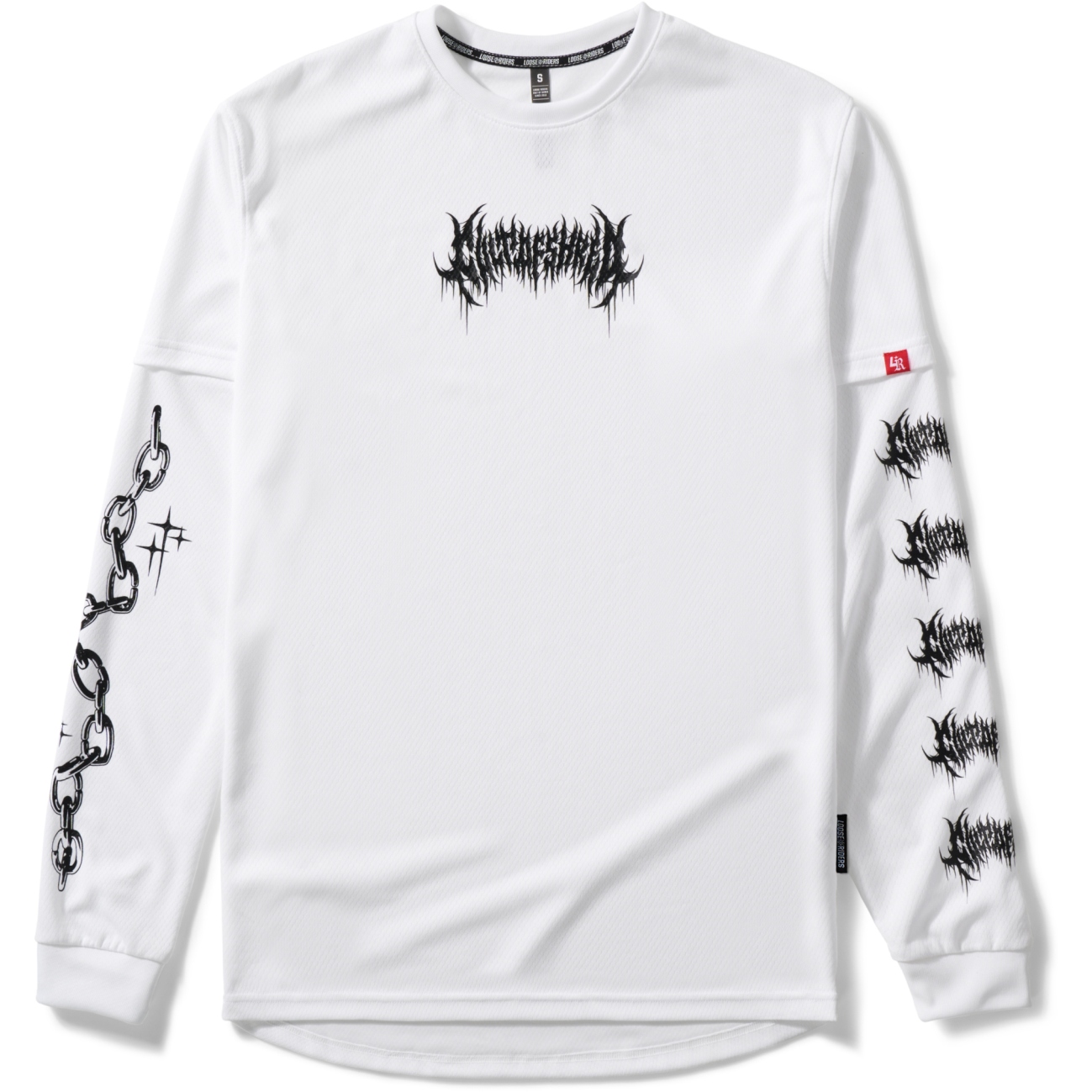 Picture of Loose Riders Tribe Long Sleeve Jersey Men - Amped White
