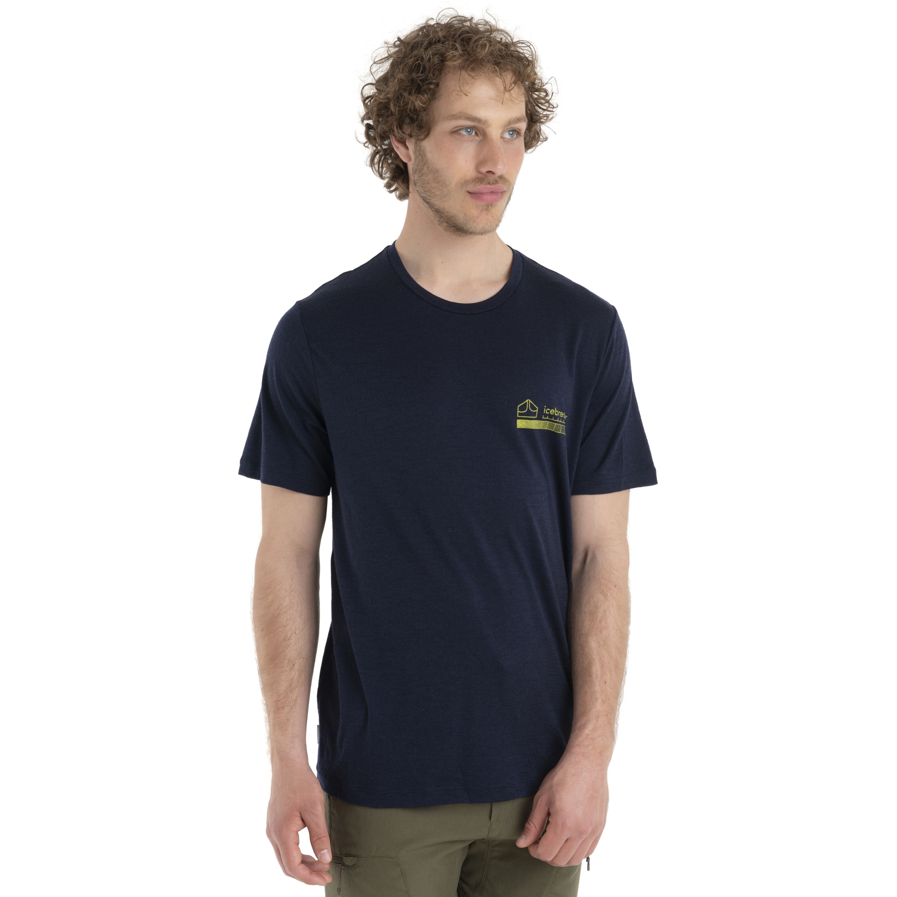Photo produit de Icebreaker T-Shirt Homme - Tech Lite II Mountain Layers - Midnight Navy
