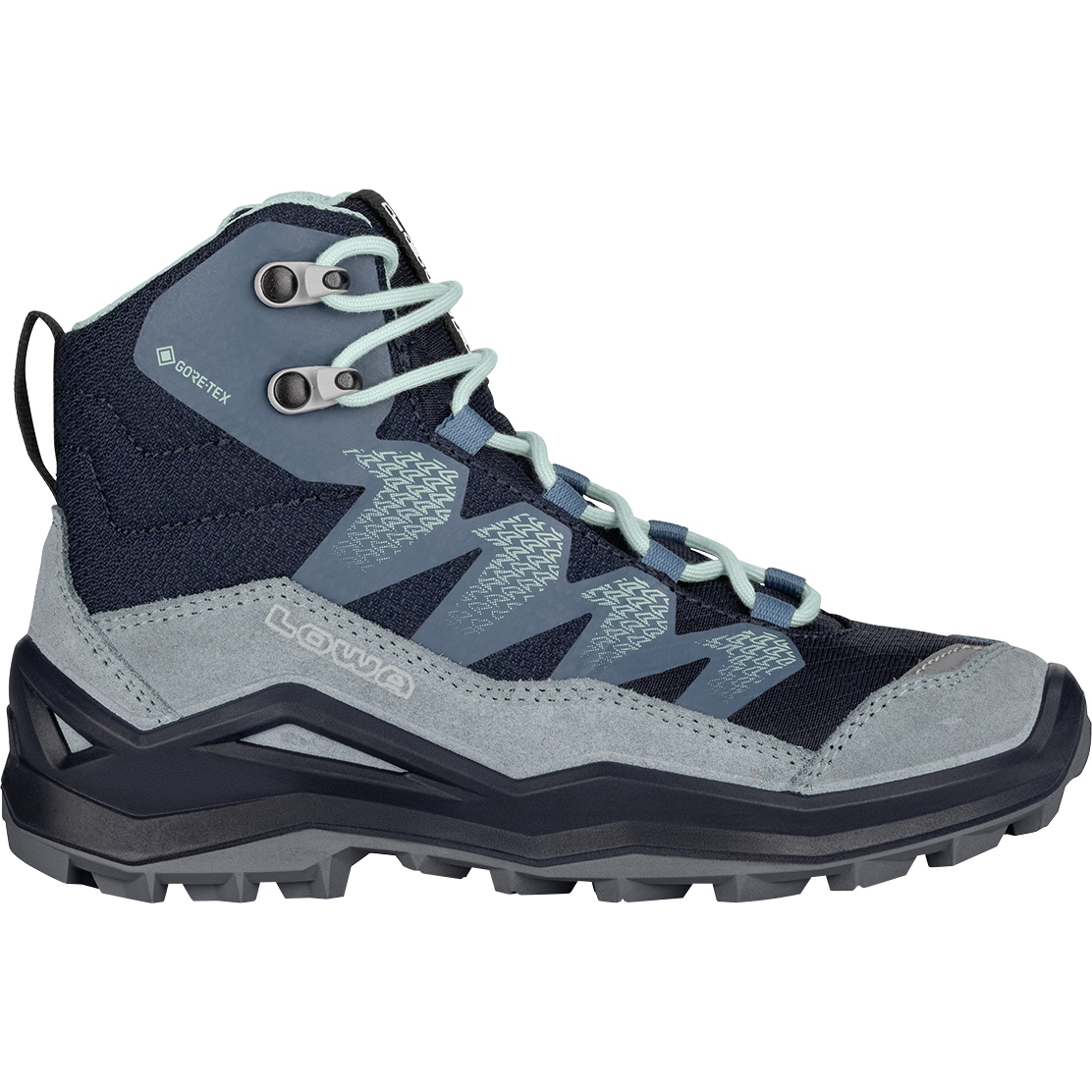 Picture of LOWA Maddox Pro GTX Mid Junior Shoes Kids - navy/smoke blue (Size 36-40)