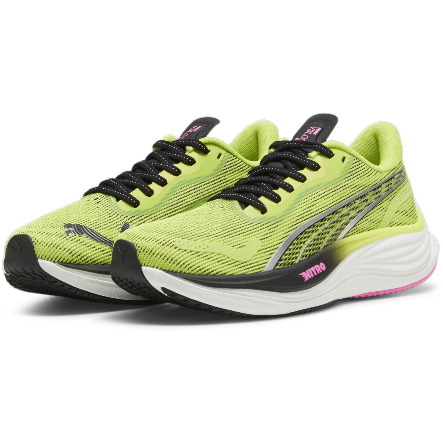 Picture of Puma Velocity Nitro 3 Psychedelic Rush Running Shoes Women - Lime Pow-Puma Black-Poison Pink