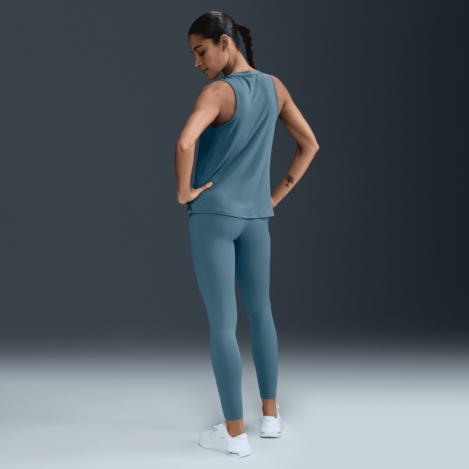 nike one leggings blue