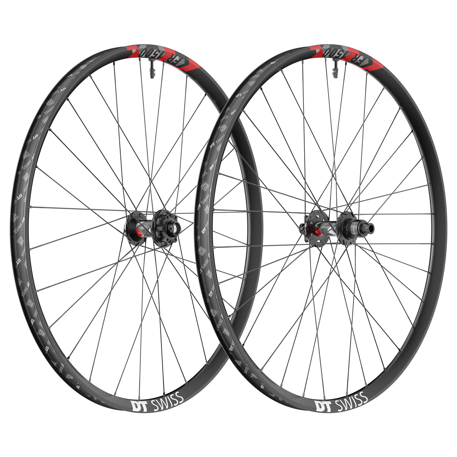 Picture of DT Swiss FR 1500 CLASSIC Wheelset - 27.5&quot; | Clincher | 6-Bolt - 20x110mm | 12x157mm Boost