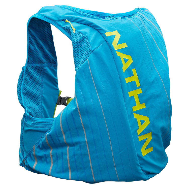 Image of Nathan Sports Pinnacle 12L Hydration Race Vest - Blue Me Away/Finish Lime