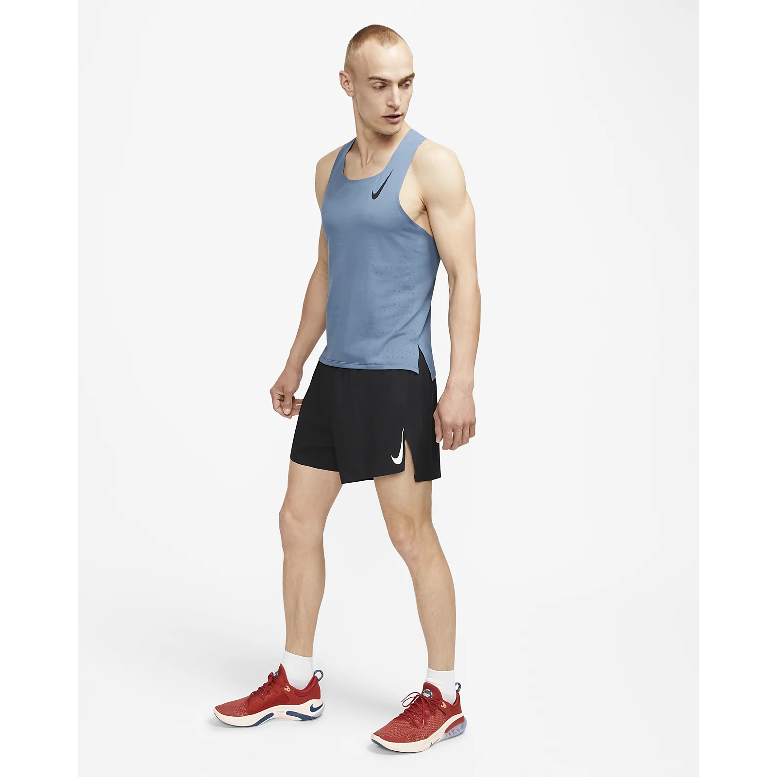 Nike AeroSwift Men's 4 Running Shorts - black/white CJ7840-010