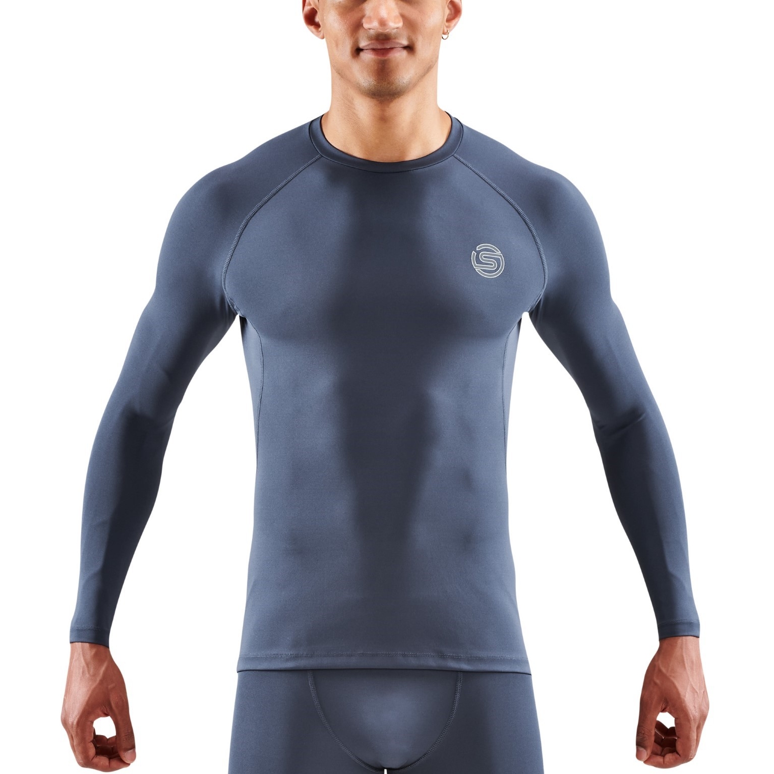 Produktbild von SKINS 2-Series Langarm-Shirt Herren - Navy Blue