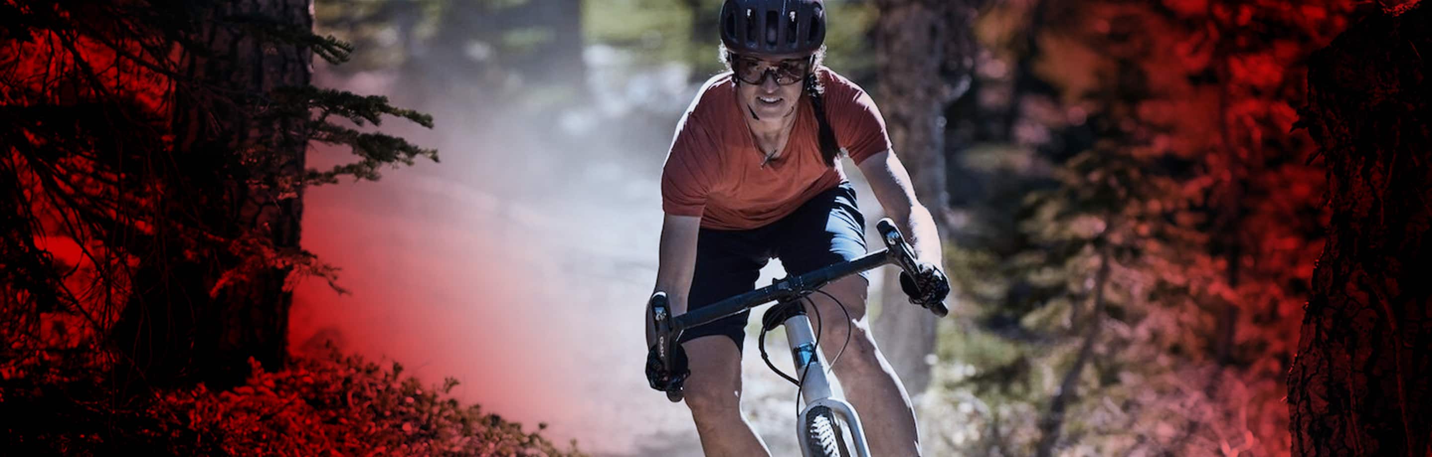 Woman on a Gravel Bike