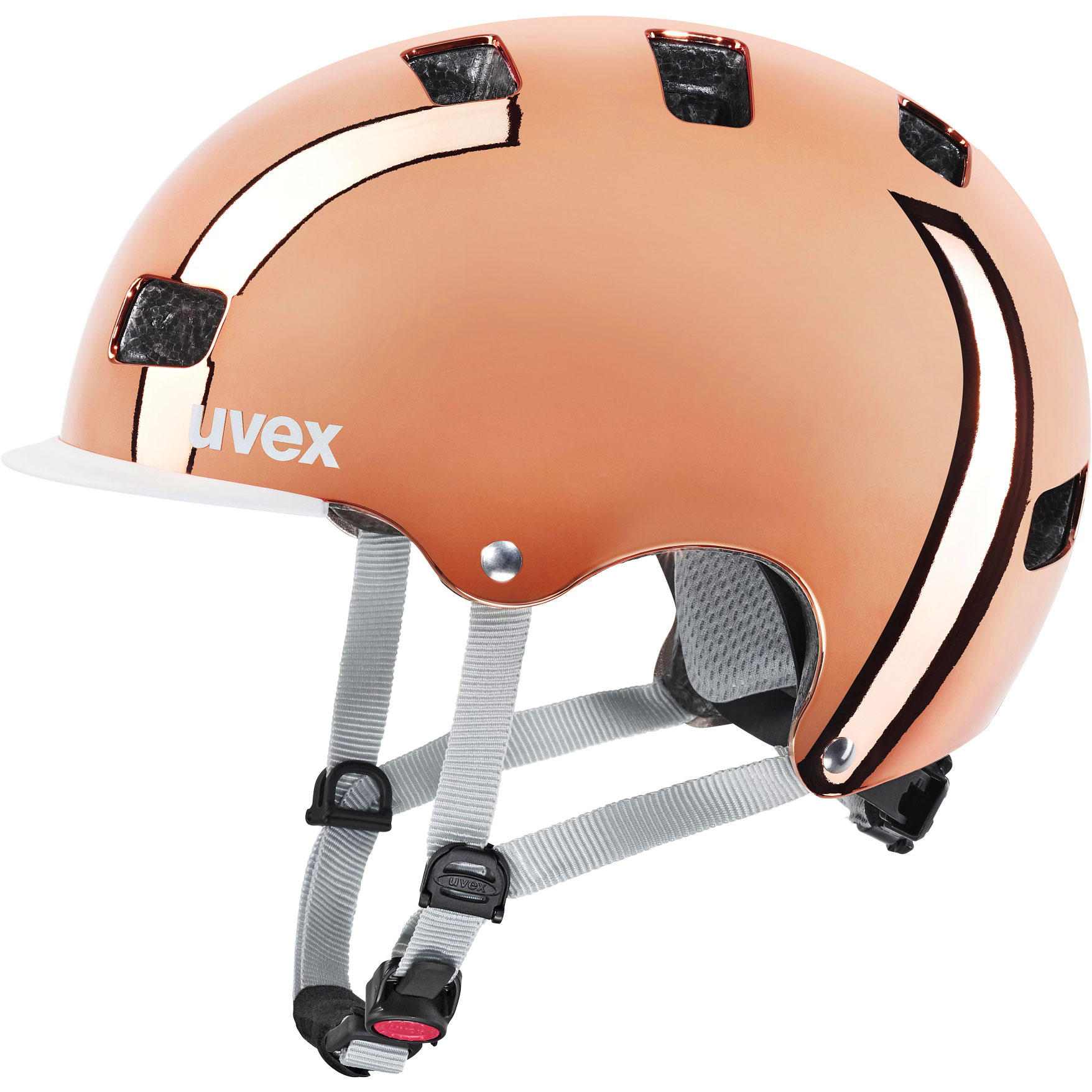 Image of Uvex hlmt 5 bike pro Helmet - rosé chrome