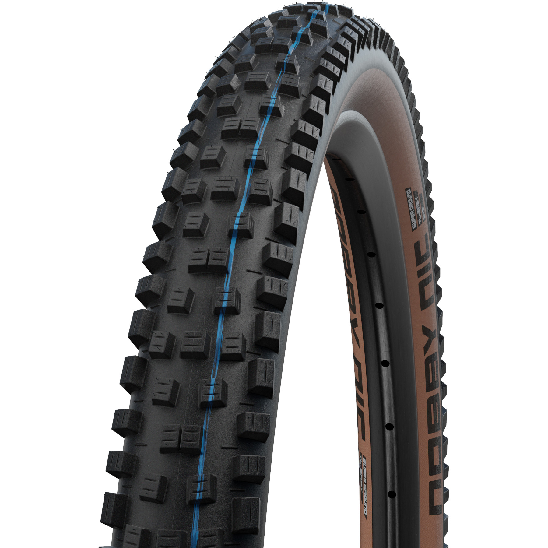 Picture of Schwalbe Nobby Nic Folding Tire - Evolution | Addix Speedgrip | Super Ground | TLEasy - ECE-R75 - 29x2.40&quot; | Bronze Sidewall
