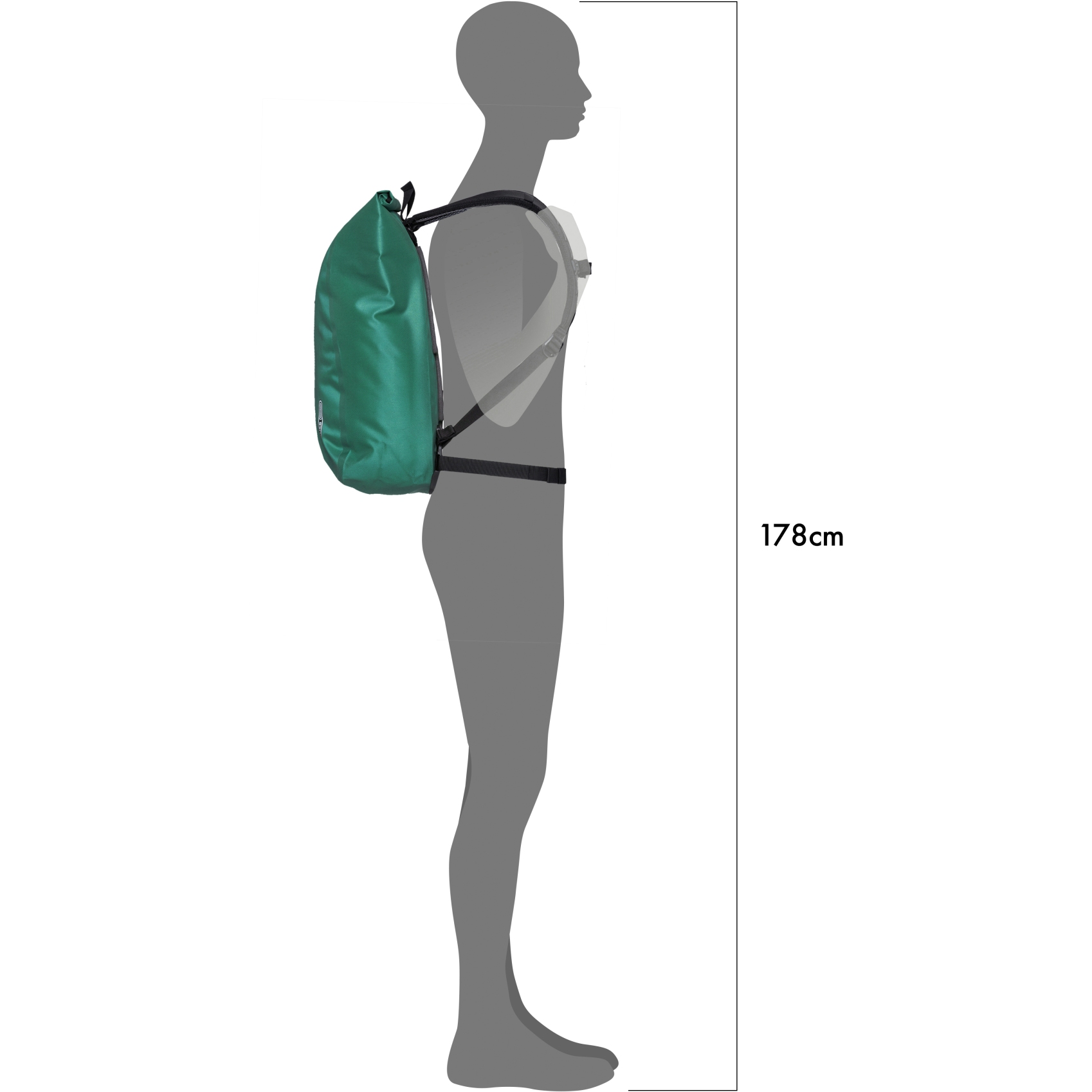 ORTLIEB Velocity PS - Backpack - 23L - atlantis green | BIKE24