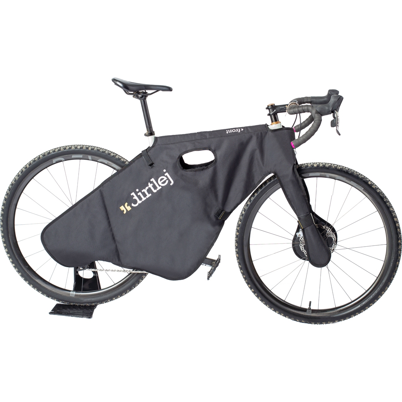Productfoto van Dirtlej Bikeprotection Bike Wrap Gravel/Road Bike - Beschermtas voor Transport - zwart