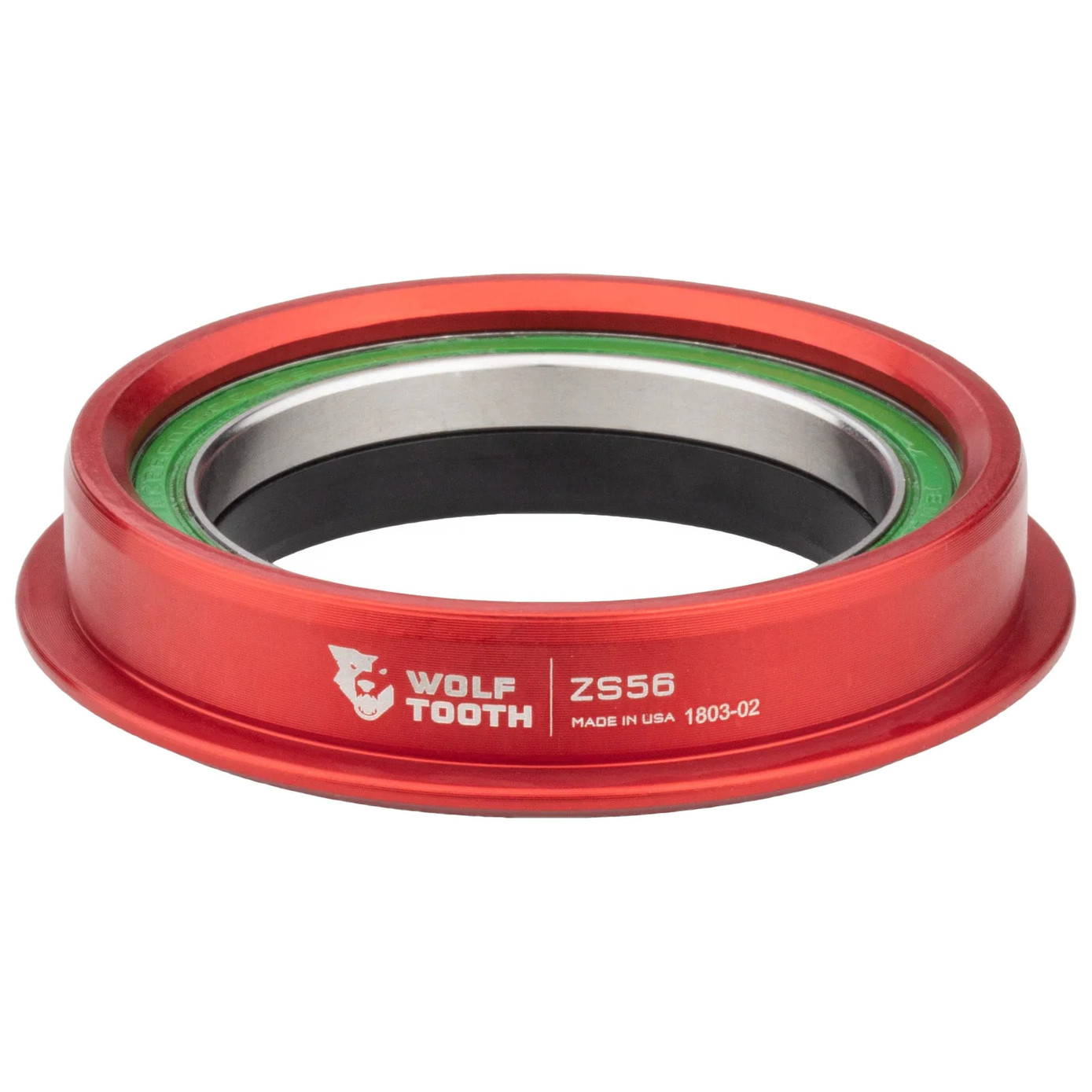 Produktbild von Wolf Tooth Premium Steuersatz - Unterteil | 1.5&quot; | ZS56/40 - rot