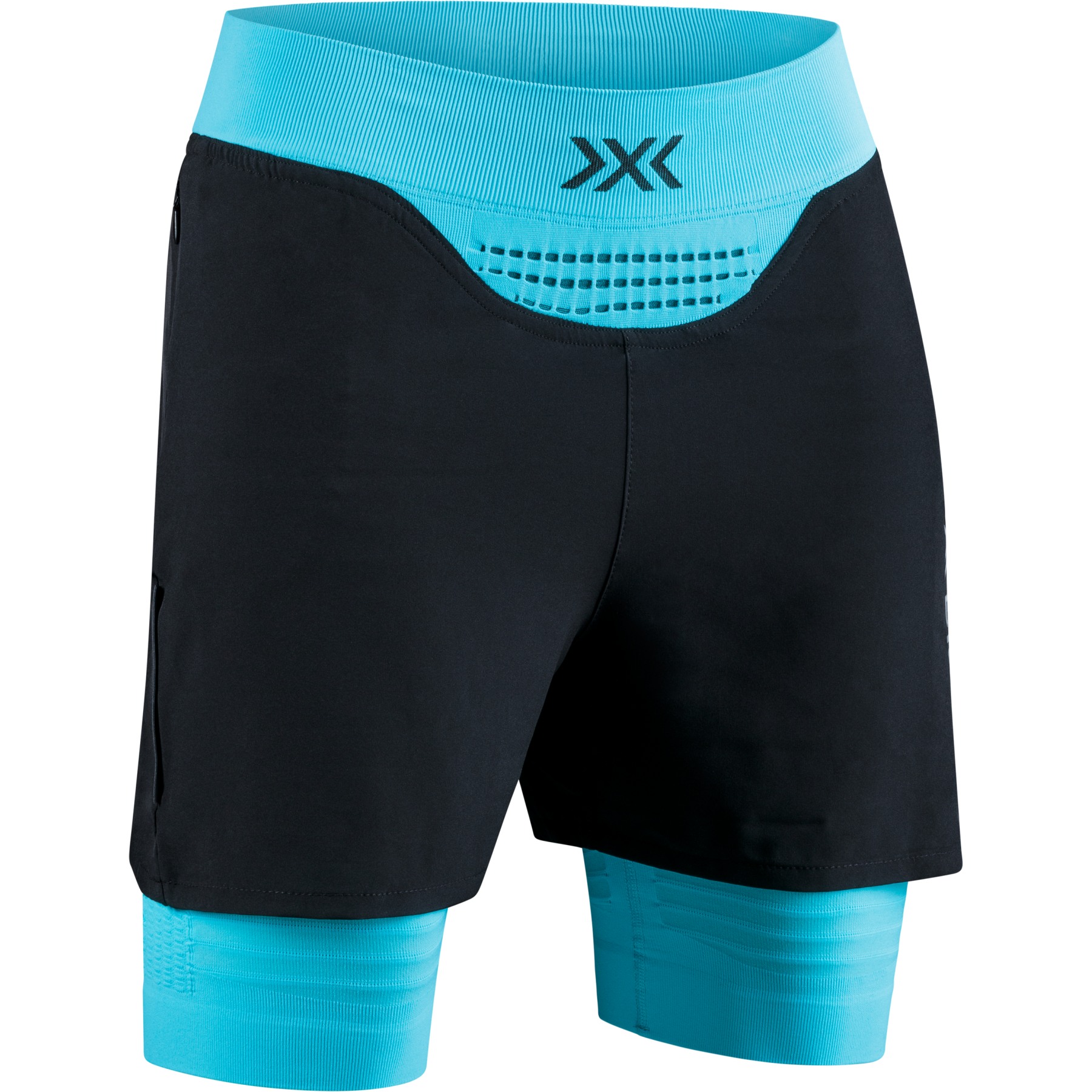Picture of X-Bionic Effektor 4D Streamlite Running Shorts Women - black/effektor turquoise