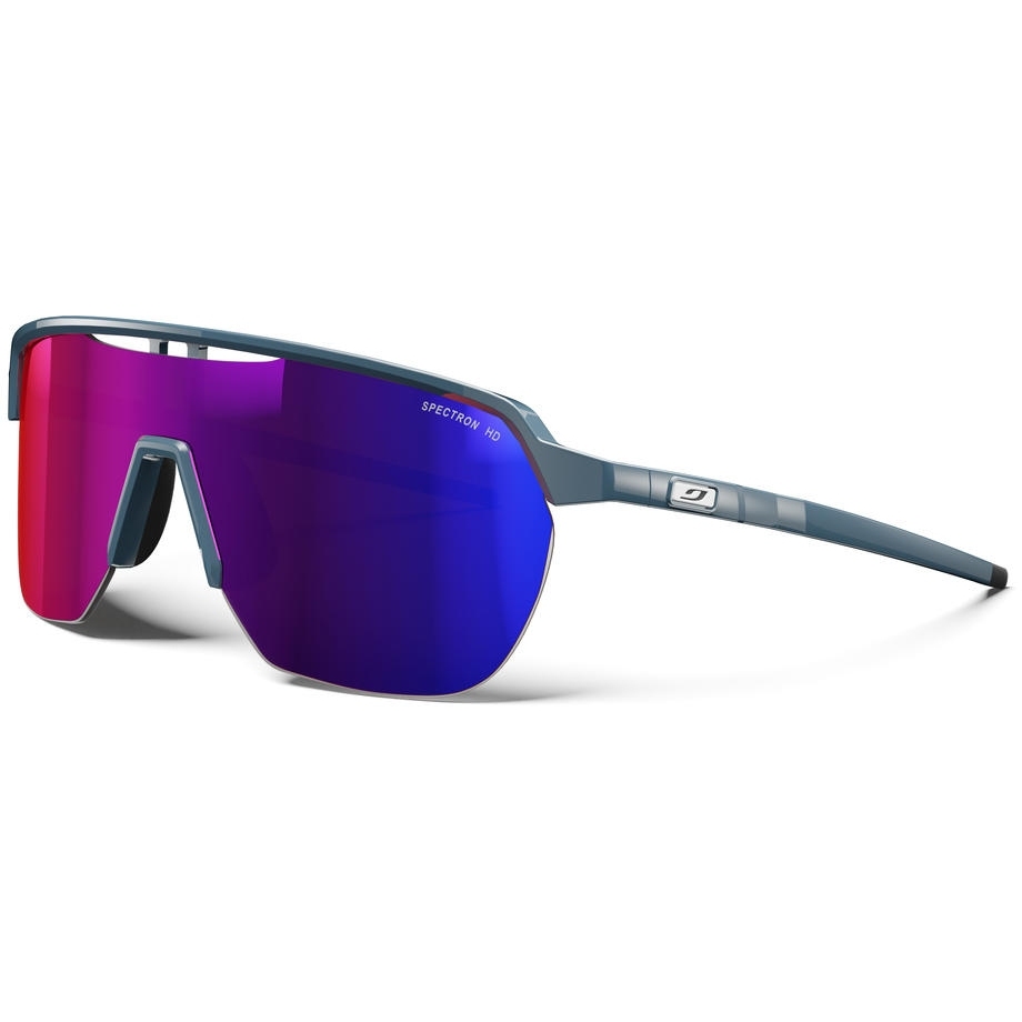Picture of Julbo Frequency Sunglasses - Shiny Blue - Black / Spectron HD 3