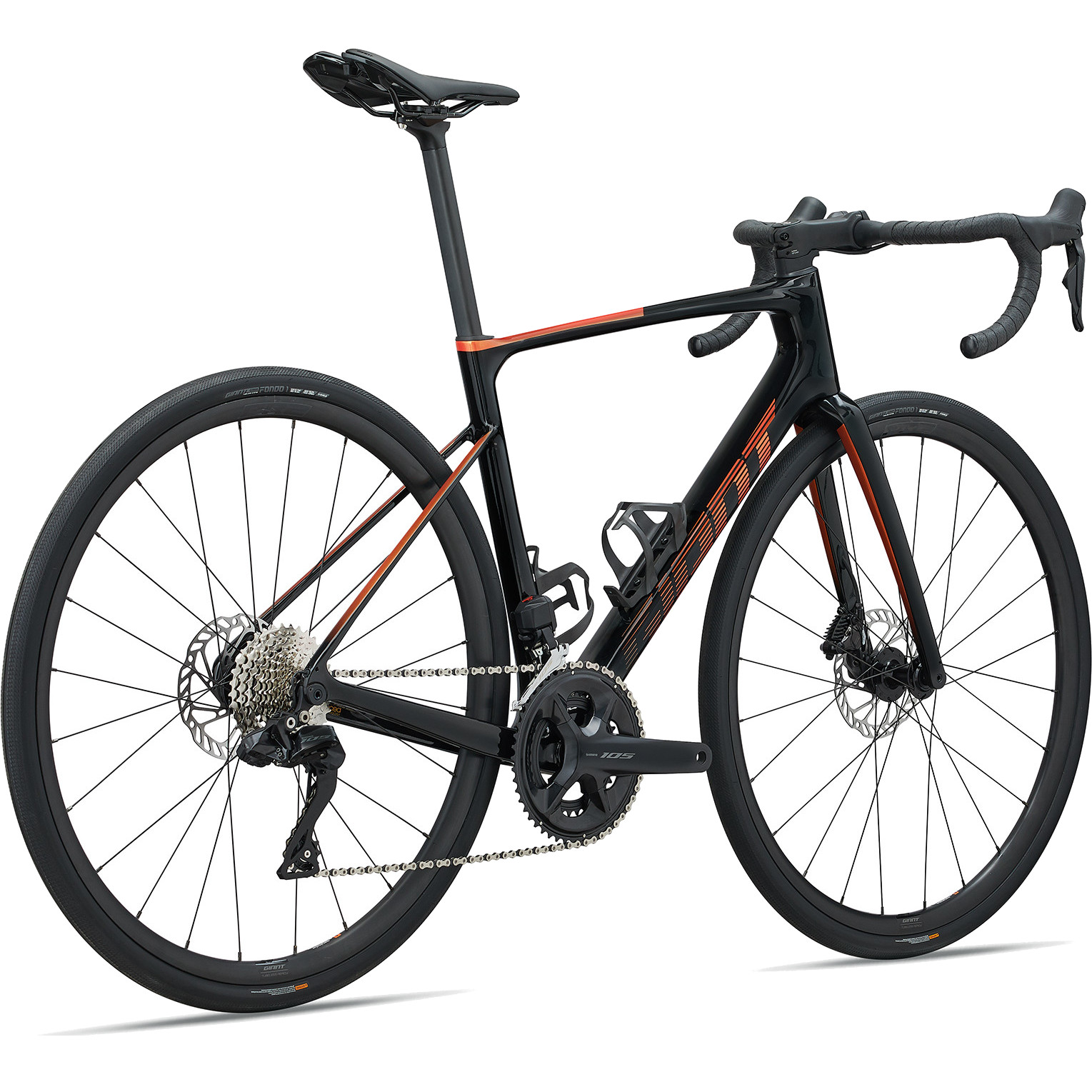 Giant DEFY ADVANCED 1 Carbon Rennrad 2024 Black Helios Orange BIKE24