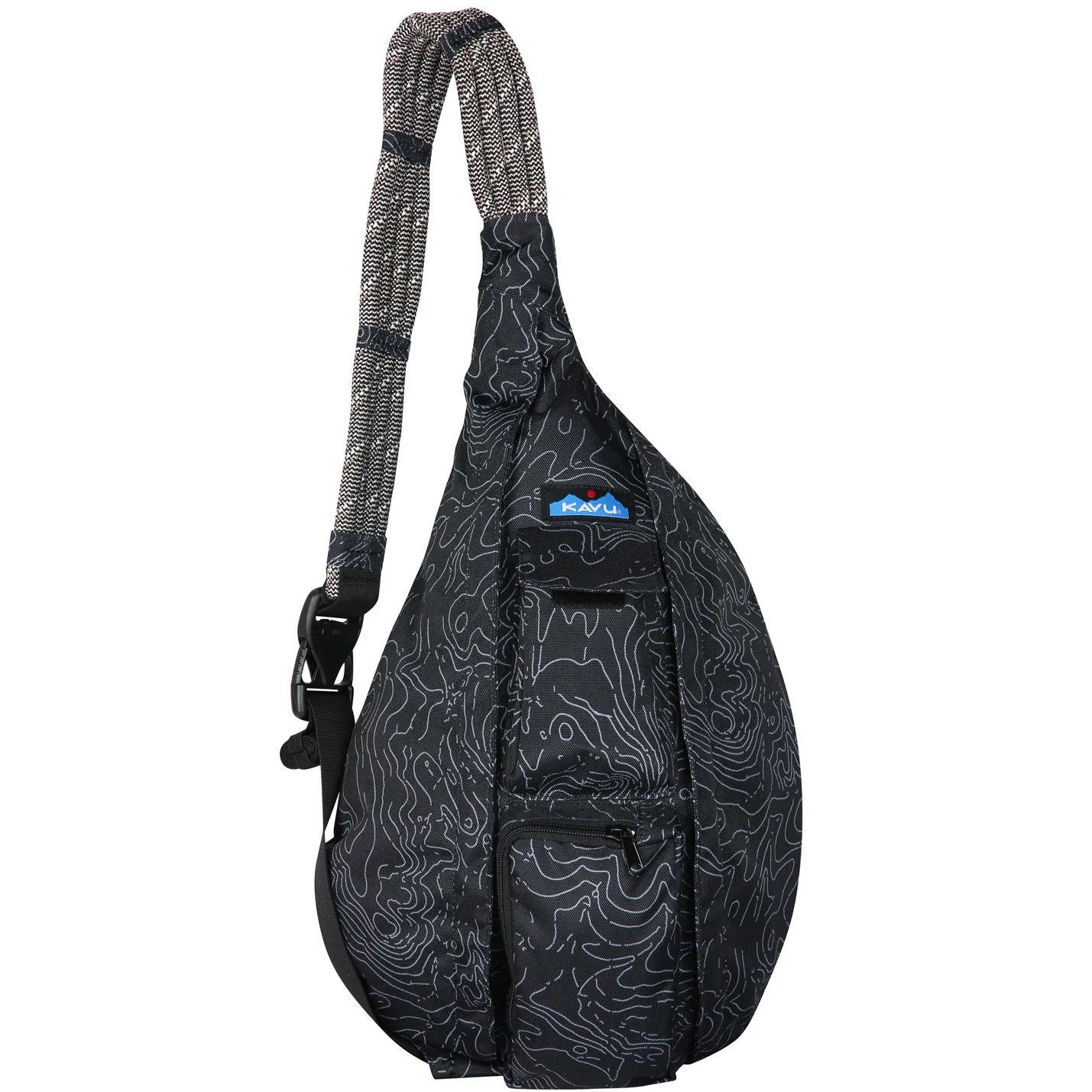 KAVU Rope Sling Bag 10L - Black Topo | BIKE24