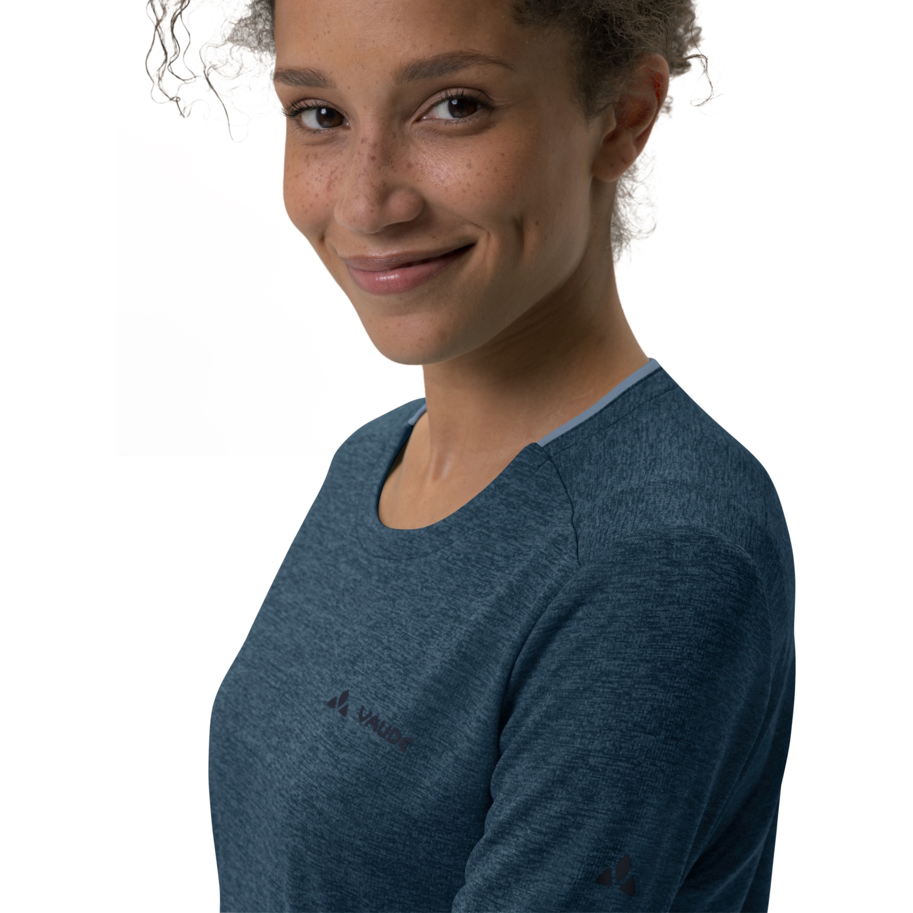 T-Shirt Manica Lunga Donna VAUDE Essential LS, Verde, Ecologica E Ad Asciugatura Rapida