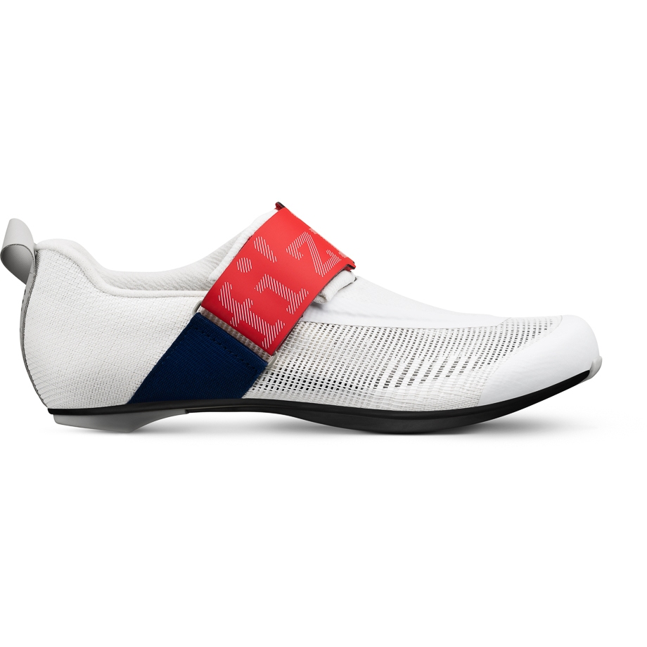 Picture of Fizik Transiro Hydra Aeroweave Carbon Triathlon Shoes - White / Red-Blue