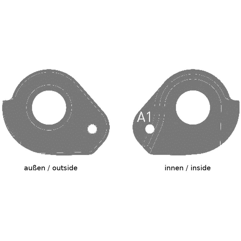 Picture of Ghost GHT12-059 / FRHG0059 Derailleur Hanger Dummy - Pinion Models