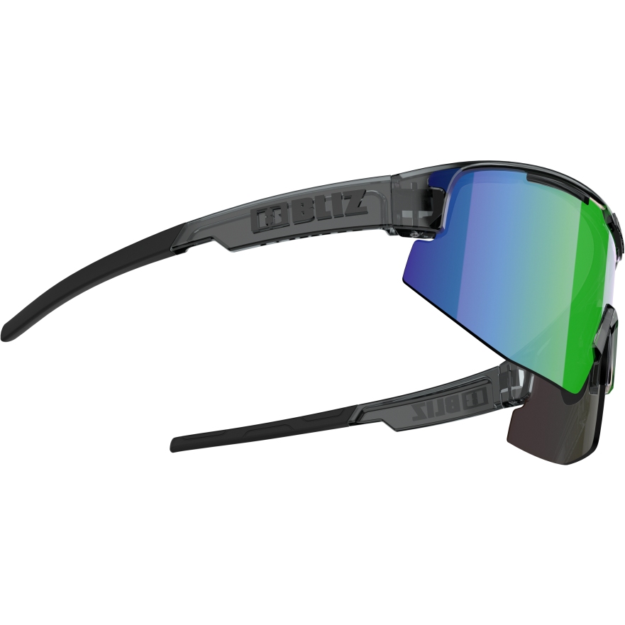 Bliz Matrix Glasses - Crystal Black / Brown with Green Multi