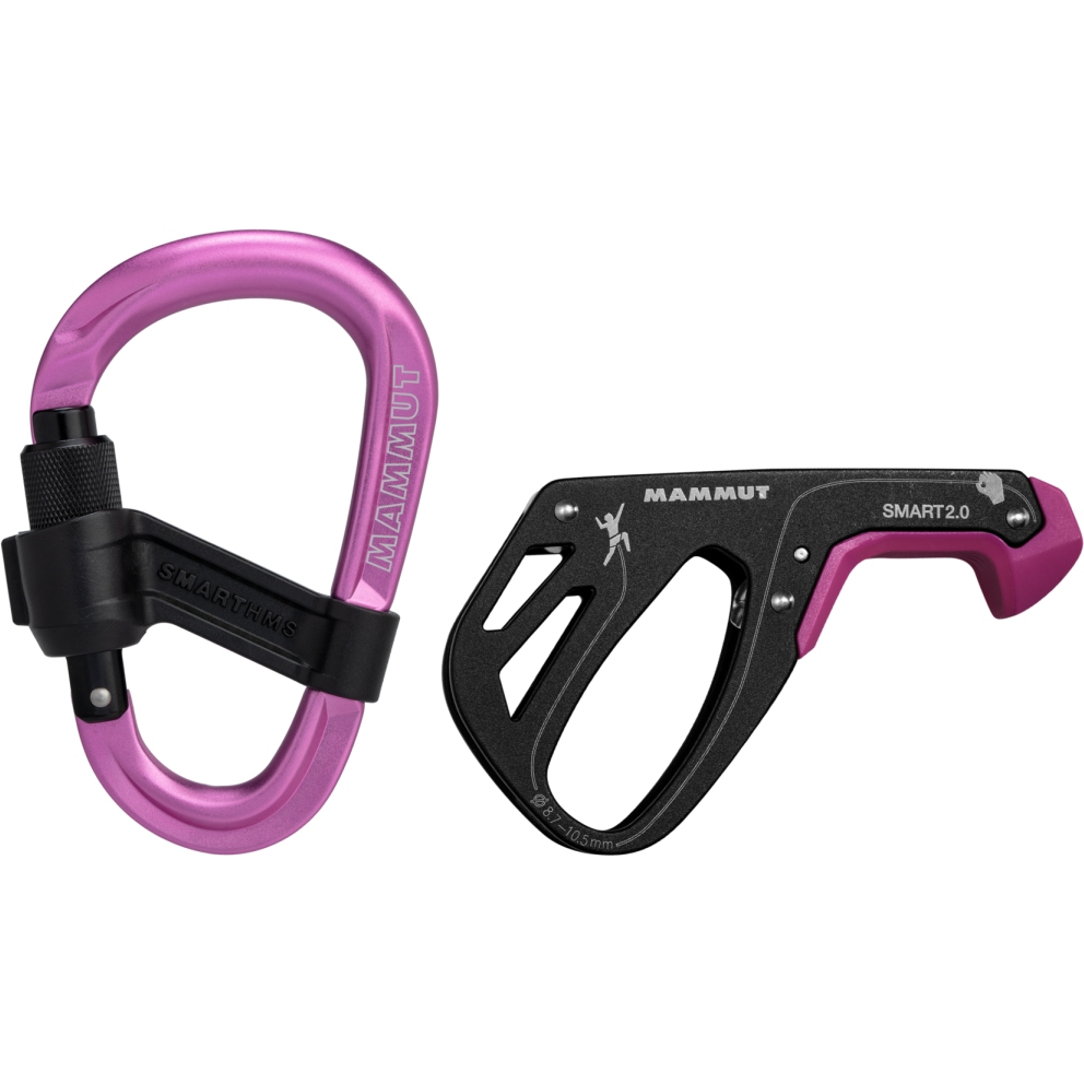 Picture of Mammut Smart 2.0 Belay Package Device + Smart HMS Carabiner - pink