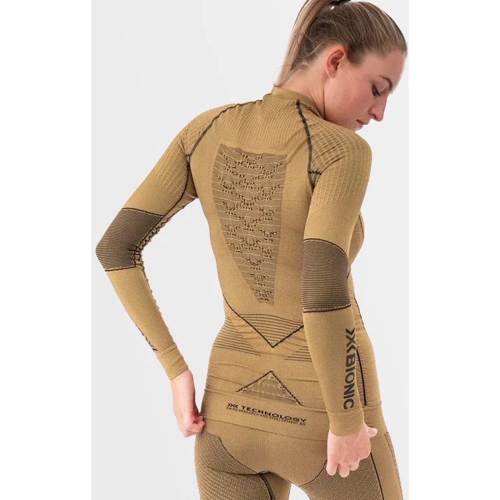 X-Bionic Radiactor 4.0 Round Neck Long Sleeves Shirt Women - gold