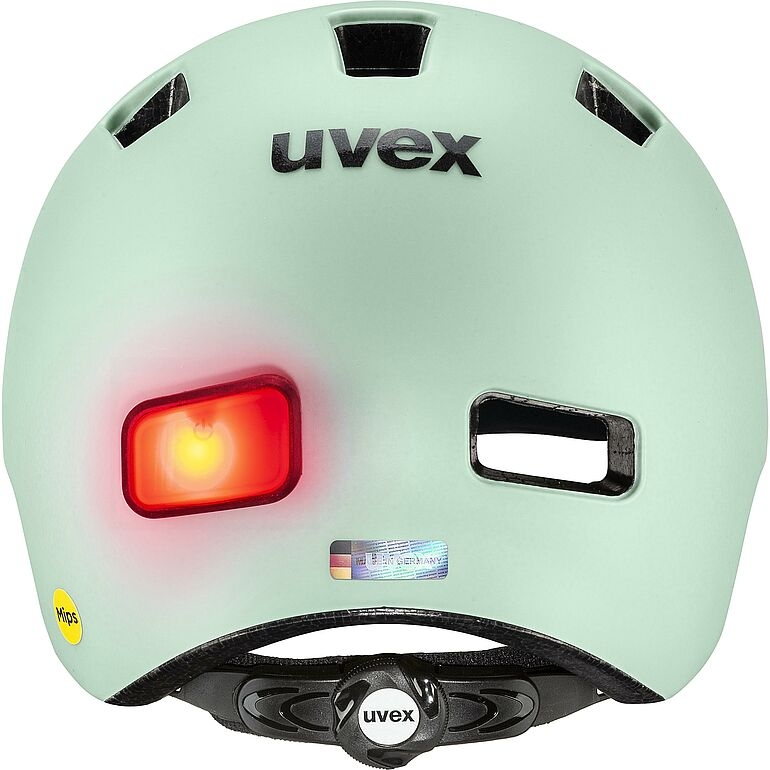 Casque vélo urbain Uvex Rush Visor - Noir - Homme - 58/61 cm - LED