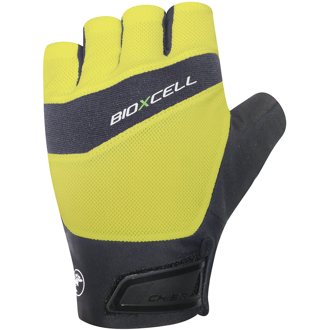 Productfoto van Chiba BioXCell Pro Handschoenen met Korte Vingers - neon yellow