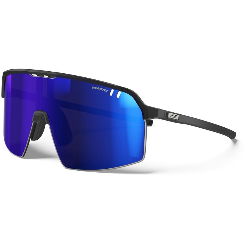 Productfoto van Julbo Intensity  Bril - Matt Black / Multilayer Blue 1-3 High Contrast Reactive