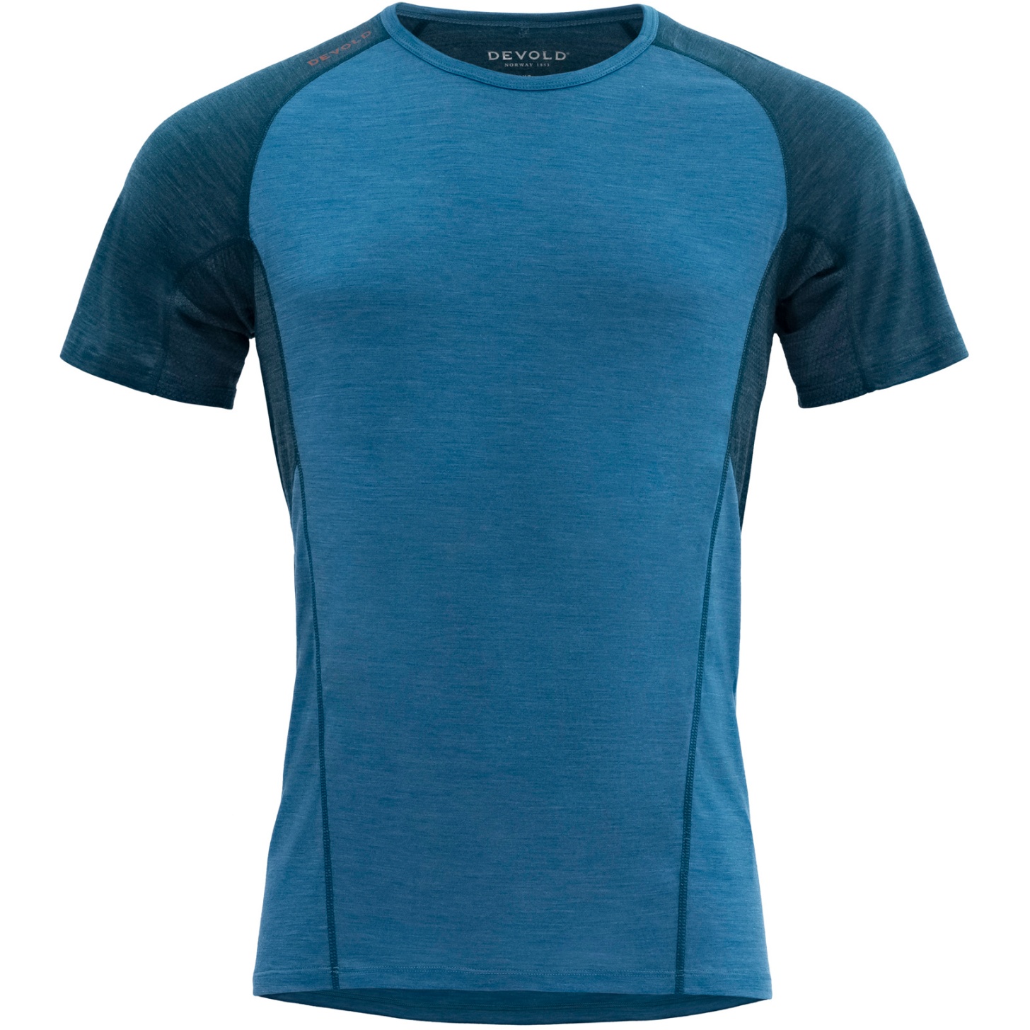 Picture of Devold Running Merino 130 T-Shirt Men - 258 Blue