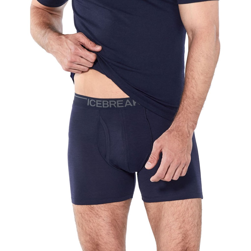 Icebreaker Men's Anatomica Boxer Briefs With Fly - Merino Wool Blend