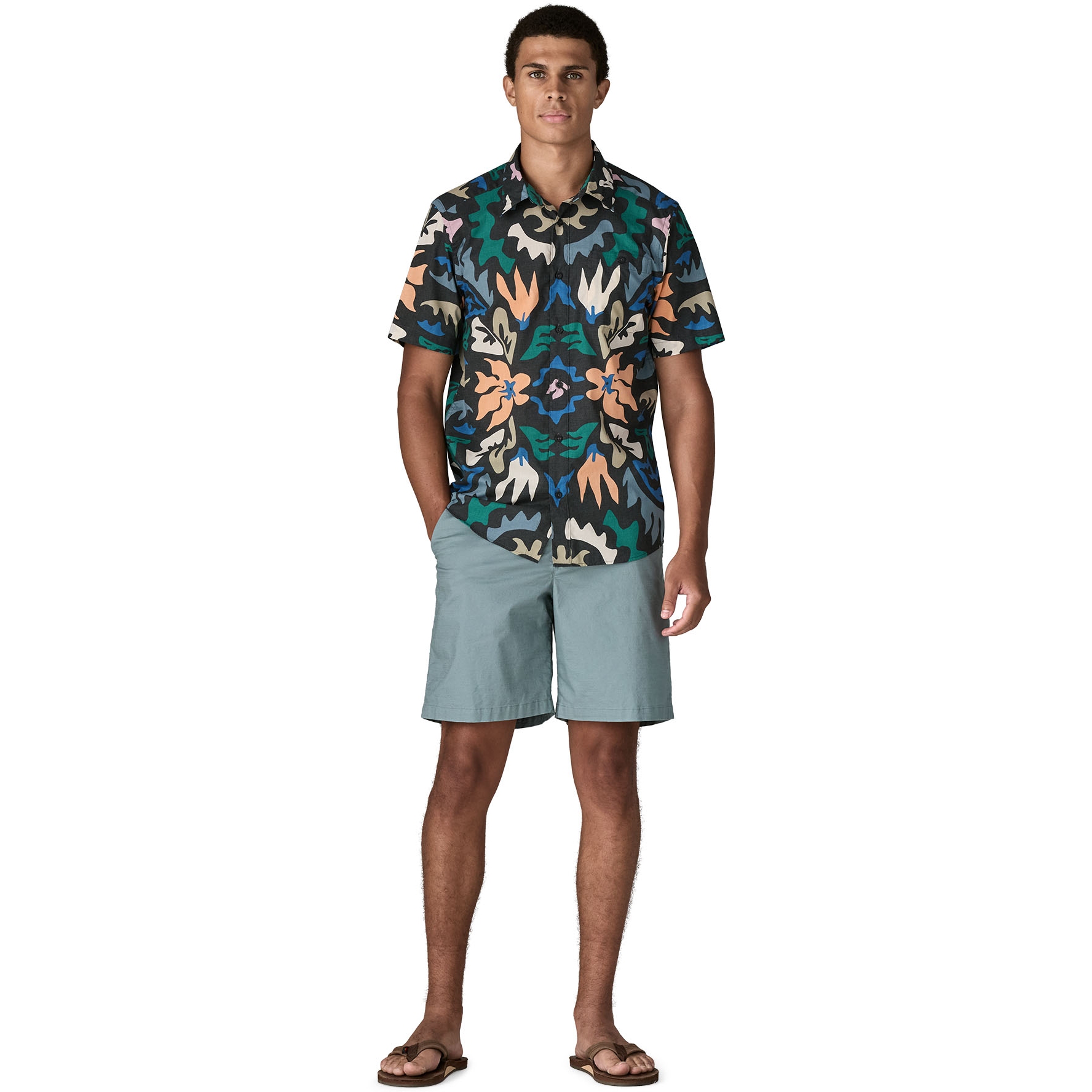 Patagonia Go To Shirt Men - Kaleido: Black | BIKE24