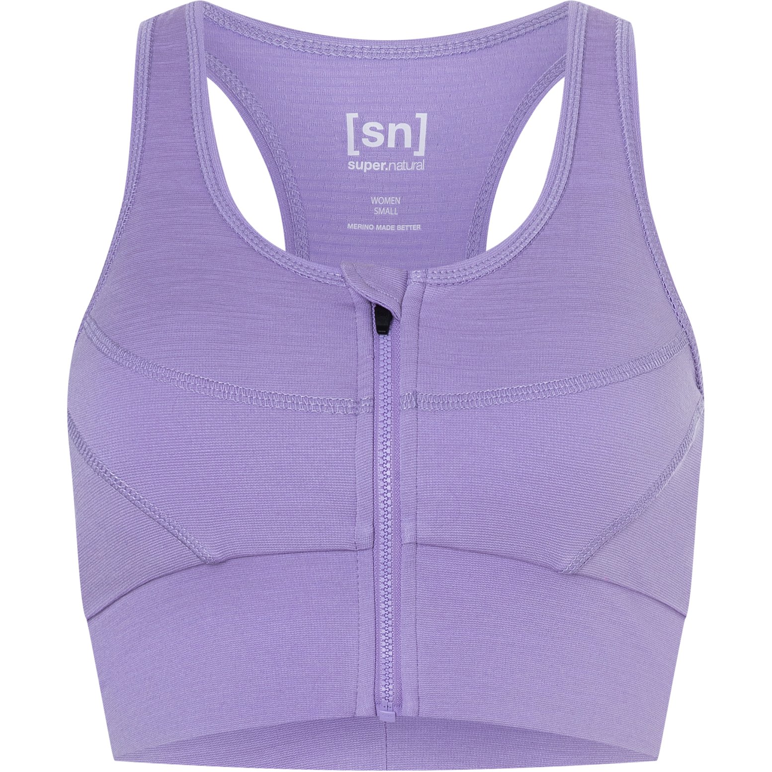 Picture of SUPER.NATURAL Women Motion Zip Top - Lavender