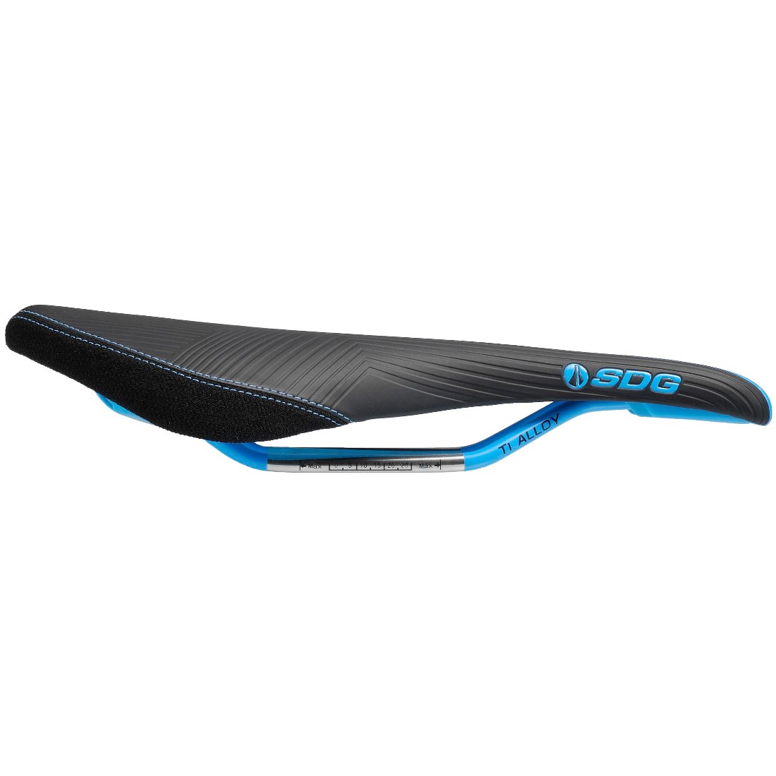 Picture of SDG Duster MTN P Ti-Alloy Saddle - black/cyan