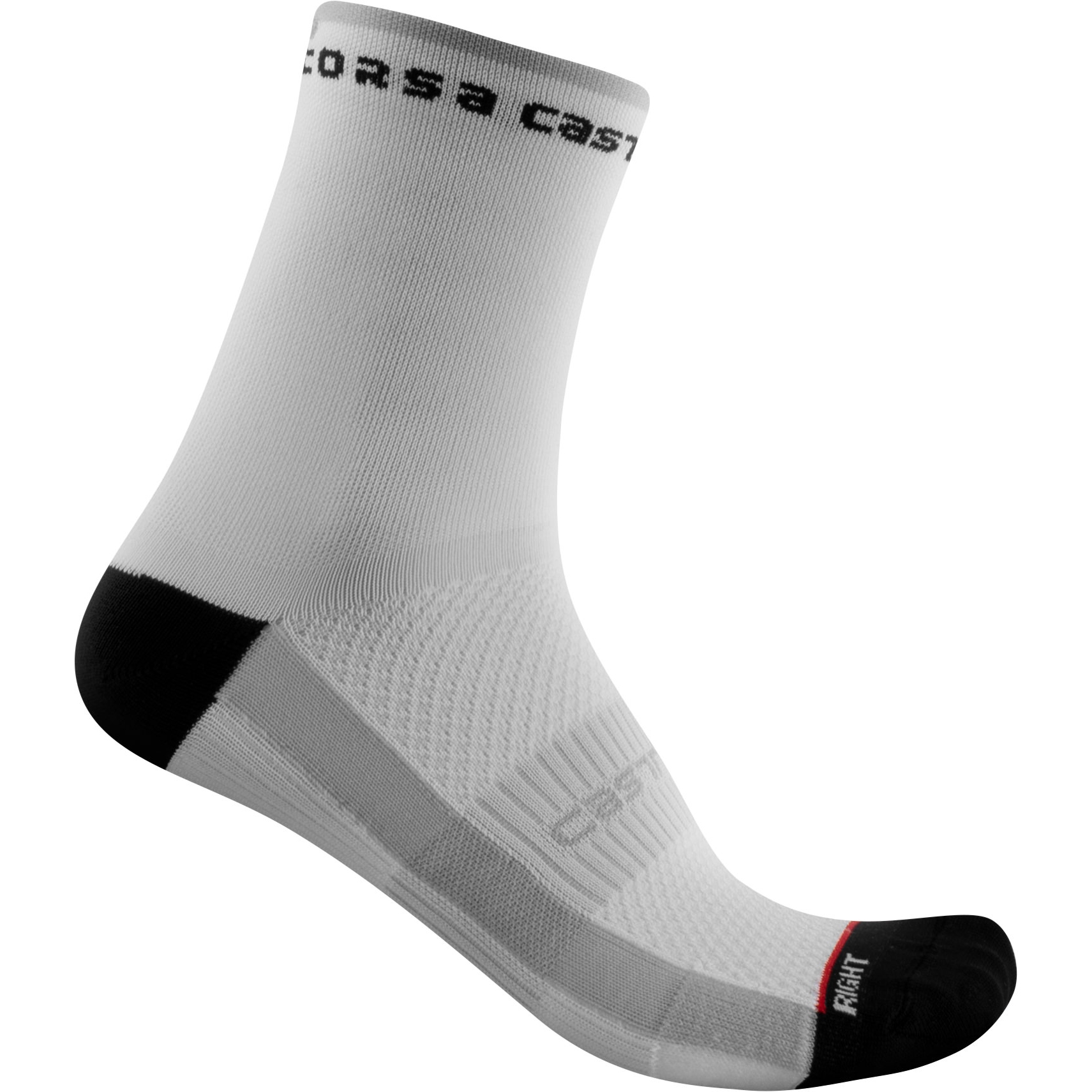 Image of Castelli Rosso Corsa W 11 Socks Women - black/white 101
