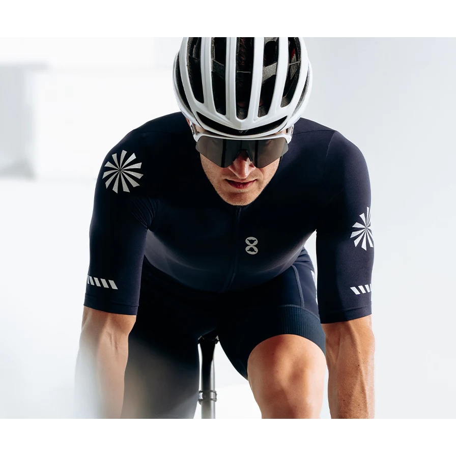 Black Sheep Cycling Essentials TEAM Kurzarmtrikot Herren Midnight Navy Reflect